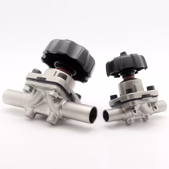 Pneumatic Diaphram Valve in Weld/Clamp/Thread