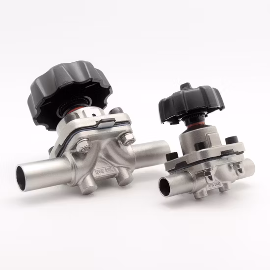 Pneumatic Diaphram Valve in Weld/Clamp/Thread